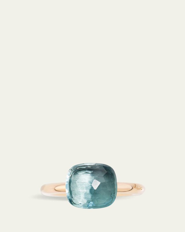 Nudo Solitaire Ring with Sky Blue Topaz